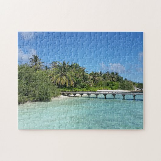Maldives Beach Boardwalk Puzzle (Horizontal)