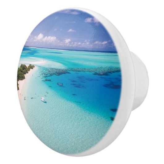Maldives Beach Keramikknauf (Rechts)