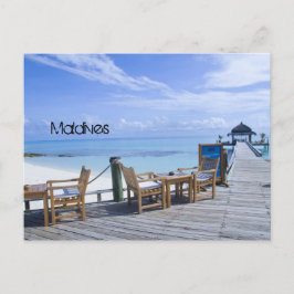 Maldives beach postcard postkarte