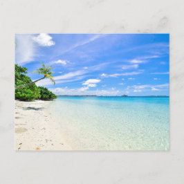 Maldives beach scene postcard postkarte