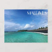 Maldives Bungalows Postkarte (Vorderseite)