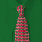 Maldives Flag Brick Pattern Krawatte