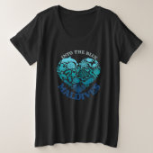 MALDIVES GROßE GRÖßE T-Shirt (Design vorne)