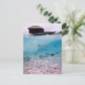 Maldives Gruß Schnorcheln Spaß Souvenir Postkarte (Stehend Vorderseite)