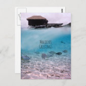 Maldives Gruß Schnorcheln Spaß Souvenir Postkarte (Vorne/Hinten)
