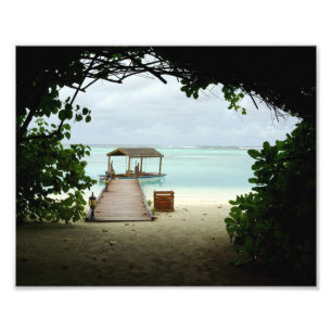 Maldives-Inselboot Fotodruck