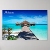 Maldives island romantic holiday poster (Vorne)