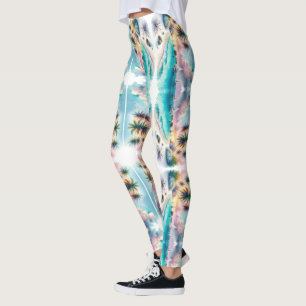 Maldives Luxus Sketch Wasserfarbe   Leggings
