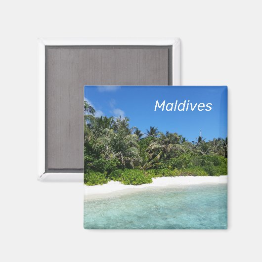 Maldives Magnet (Vorderseite/Rückseite)