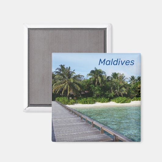 Maldives Magnet (Vorderseite/Rückseite)