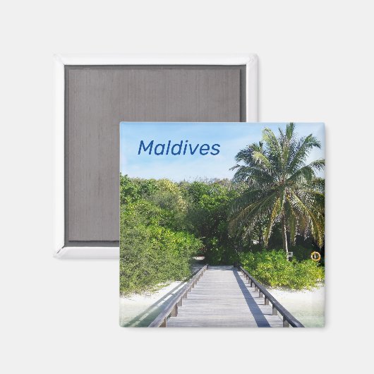 Maldives Magnet (Vorderseite/Rückseite)