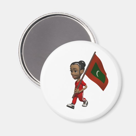 Maldives Magnet (Vorderseite/Rückseite)