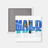 maldives - Malediven Magnet (Vorderseite/Rückseite)
