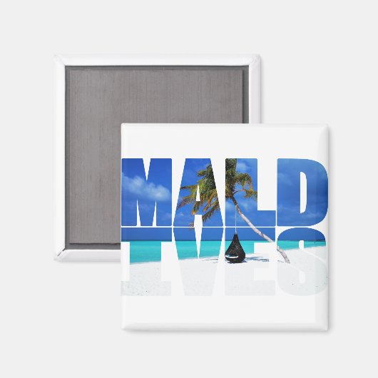 maldives - Malediven Magnet (Vorderseite/Rückseite)