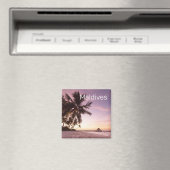 Maldives Ocean Indian Beach Sunset Island Souvenir Magnet (In Situ (Geschirrspüler))