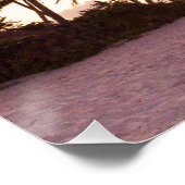 Maldives Ocean Indian Beach Sunset Island Souvenir Poster (Ecke)