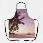 Maldives Ocean Indian Beach Sunset Island Souvenir Schürze (Vorderseite)
