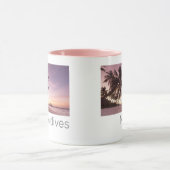 Maldives Ocean Indian Beach Sunset Island Souvenir Tasse (Zentrum)