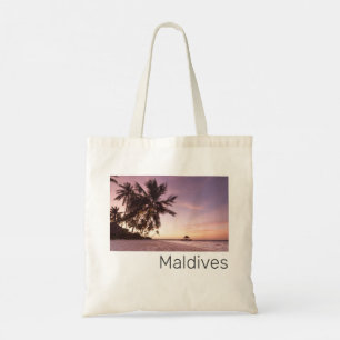 Maldives Ocean Indian Beach Sunset Island Souvenir Tragetasche
