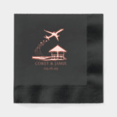 Maldives Passport Servietten Mit Folie (Vorderseite)