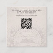 Maldives Passport Wedding QR Begleitkarte (Vorderseite)