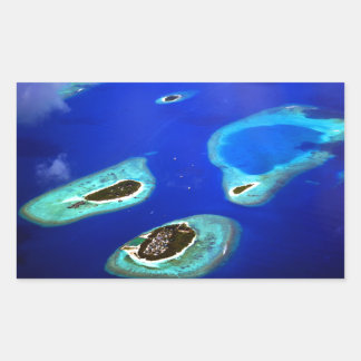Maldives Rechteckiger Aufkleber