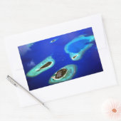 Maldives Rechteckiger Aufkleber (Umschlag)