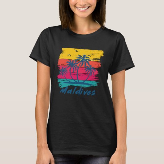 Maldives summer beach holiday destination T-Shirt (Vorderseite)