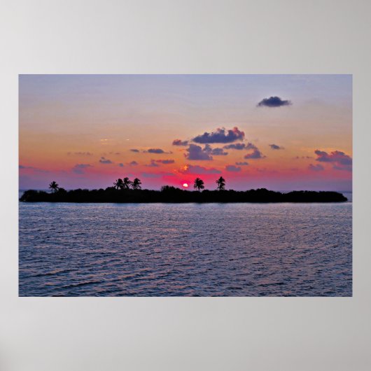 Maldives Sunrise Poster (Vorne)