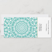 Maldives Ticket Boarding Pass Wedding Destination Einladung (Rückseite)