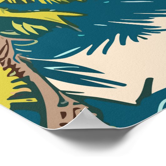 Maldives Travel Poster (Ecke)