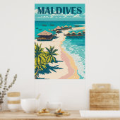 Maldives Travel Poster (Küche)