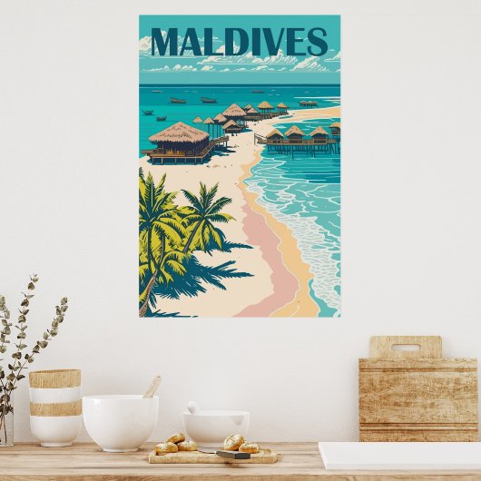 Maldives Travel Poster (Küche)