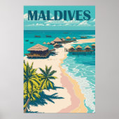 Maldives Travel Poster (Vorne)