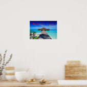 Maldives Tropical Island Resort Poster (Küche)