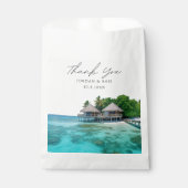 Maldives Wedding Beach Foto Geschenktütchen (Vorderseite)