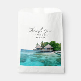 Maldives Wedding Beach Foto Geschenktütchen