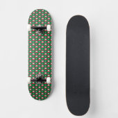 Maldivian Flag Colors Hearts Pattern Patriotic Skateboard (Vorderseite)
