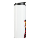 Maldivian Lady mit Bandiyaa Thermal Tumbler Thermosbecher (Nach links gedreht)