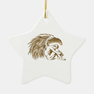 MALE ANGEL KERAMIKORNAMENT