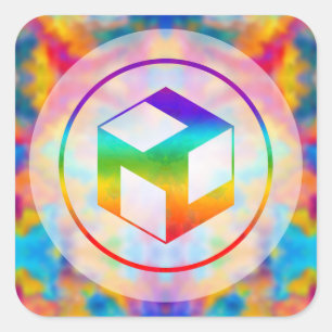 Male Antahkarana - Yang Antahkarana Quadratischer Aufkleber