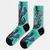 Male auf meine Socken. Socken (Linkes Detail)