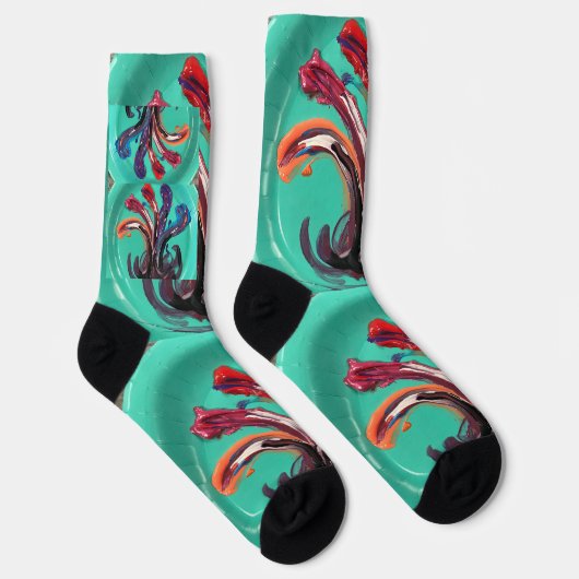 Male auf meine Socken. Socken (Rechts)