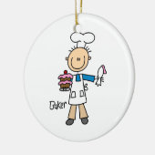 Male Baker Keramikornament (Links)