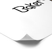 Male Baker Poster (Ecke)