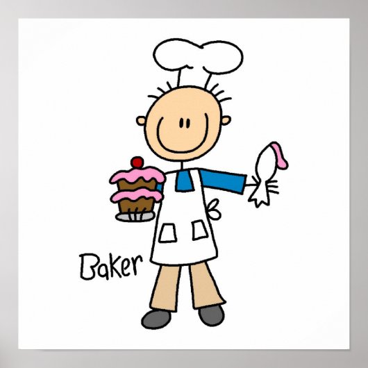Male Baker Poster (Vorne)