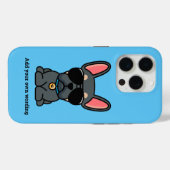 Male Blue Tan French Bulldog Case-Mate iPhone Hülle (Rückseite (Horizontal))