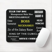 MALE BOSS Nicknames | Cruel Funny Job Titles Joke Mousepad (Mit Mouse)