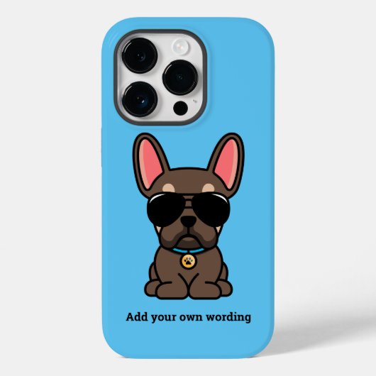 Male Brown Tan French Bulldog Case-Mate iPhone Hülle (Rückseite)