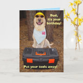 Male/Dad Funny Birthday Karte (Gelbe Blume)